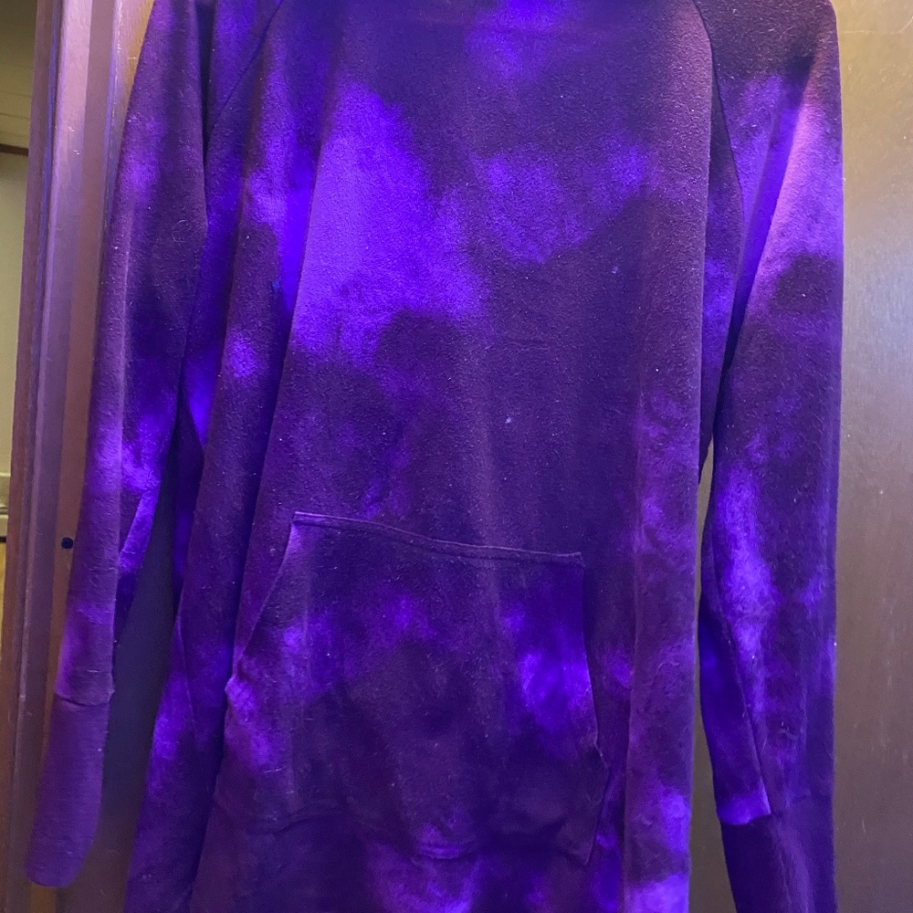 Lula roe purple tie dye sweatshirt